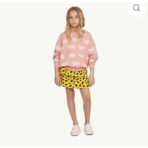 Yellow and Black Polka Dot Kids Skirt by The Animals Observatory